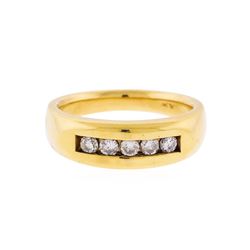14KT Yellow Gold 0.50ct. Diamond Band Ring