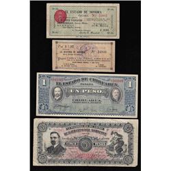 Assorted Group of 1913-1915 Mexico Peso Notes