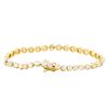 Image 2 : 14KT Yellow Gold 7.41ctw Diamond Tennis Bracelet