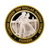 Image 2 : .999 Silver Pioneer Hotel & Gambling Hall $10 Casino Limited Edition Gaming Toke