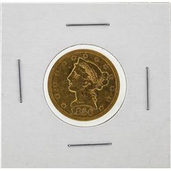1856-S $5 No Motto Liberty Head Half Eagle Gold Coin