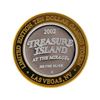 Image 2 : .999 Silver Treasure Island Las Vegas $10 Casino Gaming Token Limited Edition