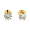 Image 1 : 14KT Yellow Gold 0.82ctw. Diamond Stud Earrings