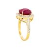 Image 3 : 14KT Yellow Gold 5.71ct Ruby and Diamond Ring