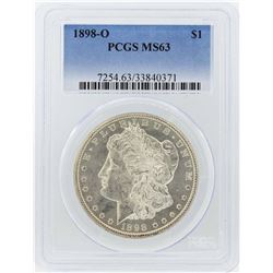 1898-O $1 Morgan Silver Dollar Coin PCGS MS63