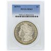 Image 1 : 1879-S $1 Morgan Silver Dollar Coin PCGS MS63