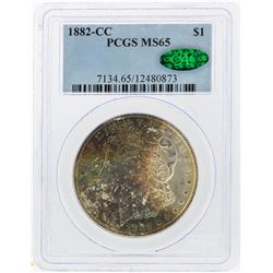 1882-CC $1 Morgan Silver Dollar PCGS Graded MS65 CAC
