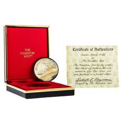 1975 Apollo - Soyuz Hamilton Mint .999 Fine Silver Proof Medal