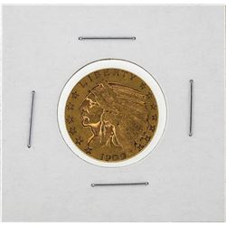1909 $5 Indian Head Half Eagle Gold Coin