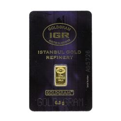 0.5 Gram Istanbul Gold Refinery Card