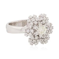 14KT White Gold 1.06ctw Diamond Ring