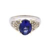 Image 1 : 14KT White Gold 2.66ct. Tanzanite and Diamond Ring