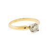 Image 2 : 14KT Yellow & White Gold 0.92ct. Diamond Solitaire Ring