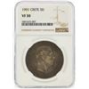 Image 1 : 1901 5 Drachmai Crete Silver Coin NGC VF30