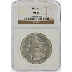1884-O $1 Morgan Silver Dollar NGC Graded MS63