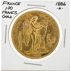 1886-A France 100 Francs French Angels Gold Coin