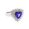 Image 1 : 14KT White Gold 1.64ct. Tanzanite and Diamond Ring
