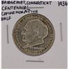 Image 1 : 1936 Bridgeport Connecticut Centennial Commemorative Half Dollar Coin