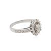 Image 2 : 14KT White Gold 1.04ctw Diamond Ring