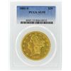 Image 1 : 1881-S $20 Liberty Head Double Eagle Gold Coin PCGS AU55