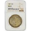 Image 1 : 1887 $1 Morgan Silver Dollar NGC Graded MS63