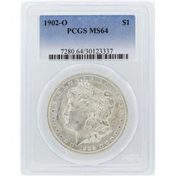 1896 $1 Morgan Silver Dollar Coin PCGS MS64