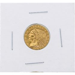 1913 $2 1/2 Indian Head Quarter Eagle Gold Coin Choice AU