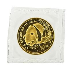 1987 China 1/10 oz. Panda 10 Yuan Gold Coin - Sealed