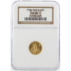1996 $5 American Gold Eagle Coin NGC MS69
