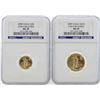 Image 1 : Set of $5/$10/$25/$50 2009 American Gold Eagle Coins NGC MS70