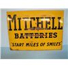 Image 1 : Double Sided Sign - Mitchell Batteries "Start Miles of Smiles"