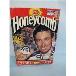 Honeycomb Cereal Box commemerating 1072 Career Goals Wayne Gretzky