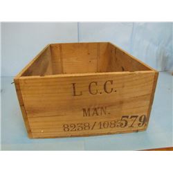 Liquor Control Commision of Manitoba wooden box