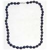 Image 1 : PURPLE PEARL NECKLACE WITH SILVER CLASP