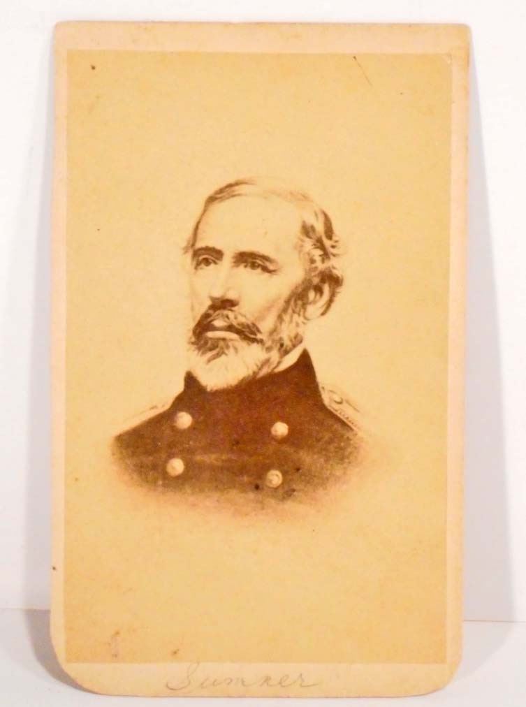ANTIQUE CDV PHOTO OF GENERAL GEORGE SUMNER