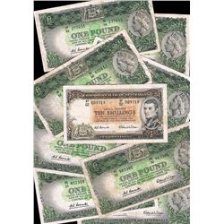 Australia, QEII, Ten Shillings - One Pound, Coombs/Wilson, 1961