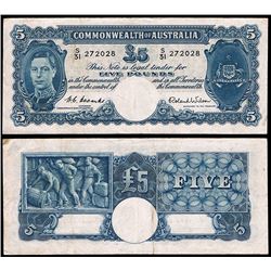 Australia, KGVI, Five Pounds, Coombs/Wilson, 1952, (R.48), S31/272028