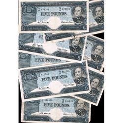Australia, QEII, Five Pounds, Coombs/Wilson, 1954-60