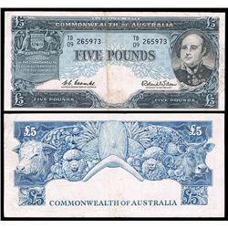 Australia, QEII, Five Pounds, Coombs/Wilson, 1960, (R.50L), TD/09265973
