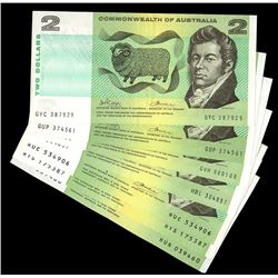 Australia, QEII, Two Dollars, 1972-85 , (R.84, 86b, 87, 89)