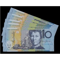 Australia, QEII, Ten Dollars, Stevens/Parkinson, 2013, (R.322bL), DF/13592500-4, last prefix