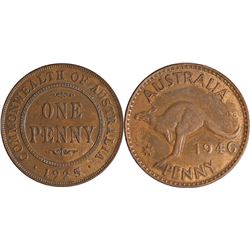 Australia, Penny, 1925, 1946