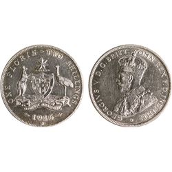 Australia, Florin, 1916, gVF