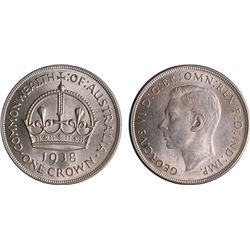 Australia, Crown,1938, aUnc