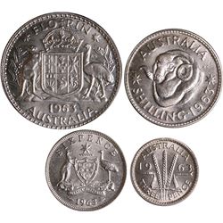Australia, Proof silver set, 1963