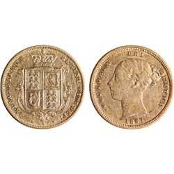 Australia, Victoria, Half Sovereign, 1887-M, gVF