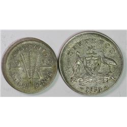 Australia, predecimal, accumulation, 1950-54