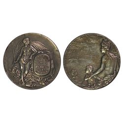 Australia, Swimming & Life Saving medallion, 1925, VF