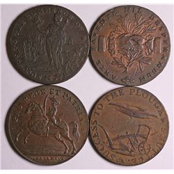 Great Britain, Trade Tokens, accumulation, 1793-4