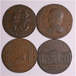 Great Britain, Trade Tokens, accumulation, 1792-4